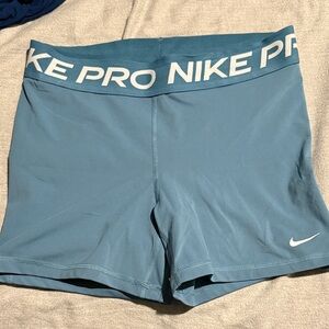 Nike Pro Women's Athletic Teal Shorts